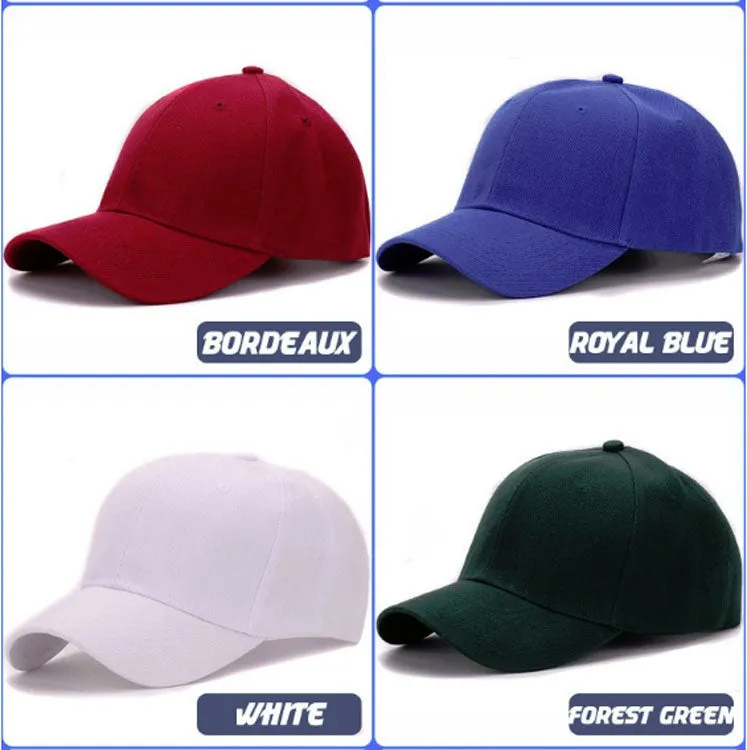 Solid Colors Blank Baseball Caps Wholesale