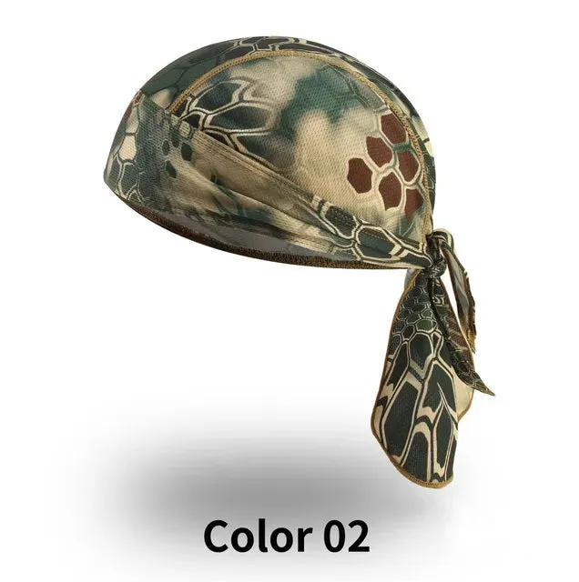 Summer Breathable Cycling Headband Men Headscarf Cap Sport UV Protection Printed Camouflage Women Fishing Hood Hiking Headband