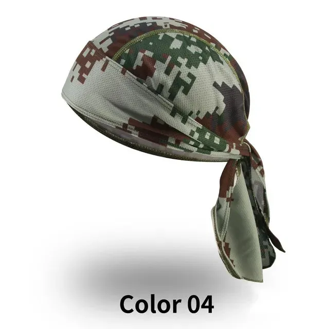 Summer Breathable Cycling Headband Men Headscarf Cap Sport UV Protection Printed Camouflage Women Fishing Hood Hiking Headband