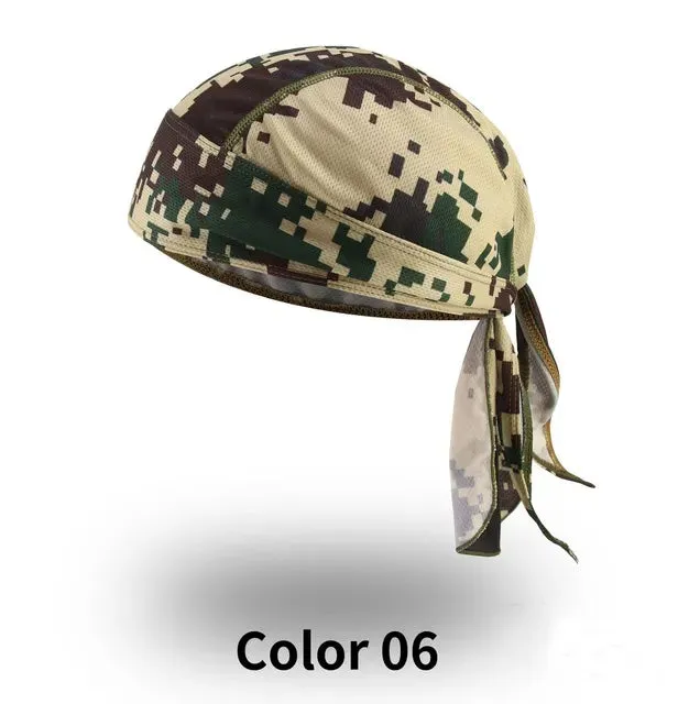 Summer Breathable Cycling Headband Men Headscarf Cap Sport UV Protection Printed Camouflage Women Fishing Hood Hiking Headband