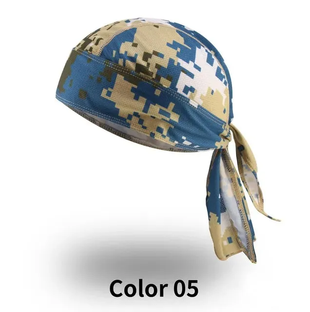 Summer Breathable Cycling Headband Men Headscarf Cap Sport UV Protection Printed Camouflage Women Fishing Hood Hiking Headband