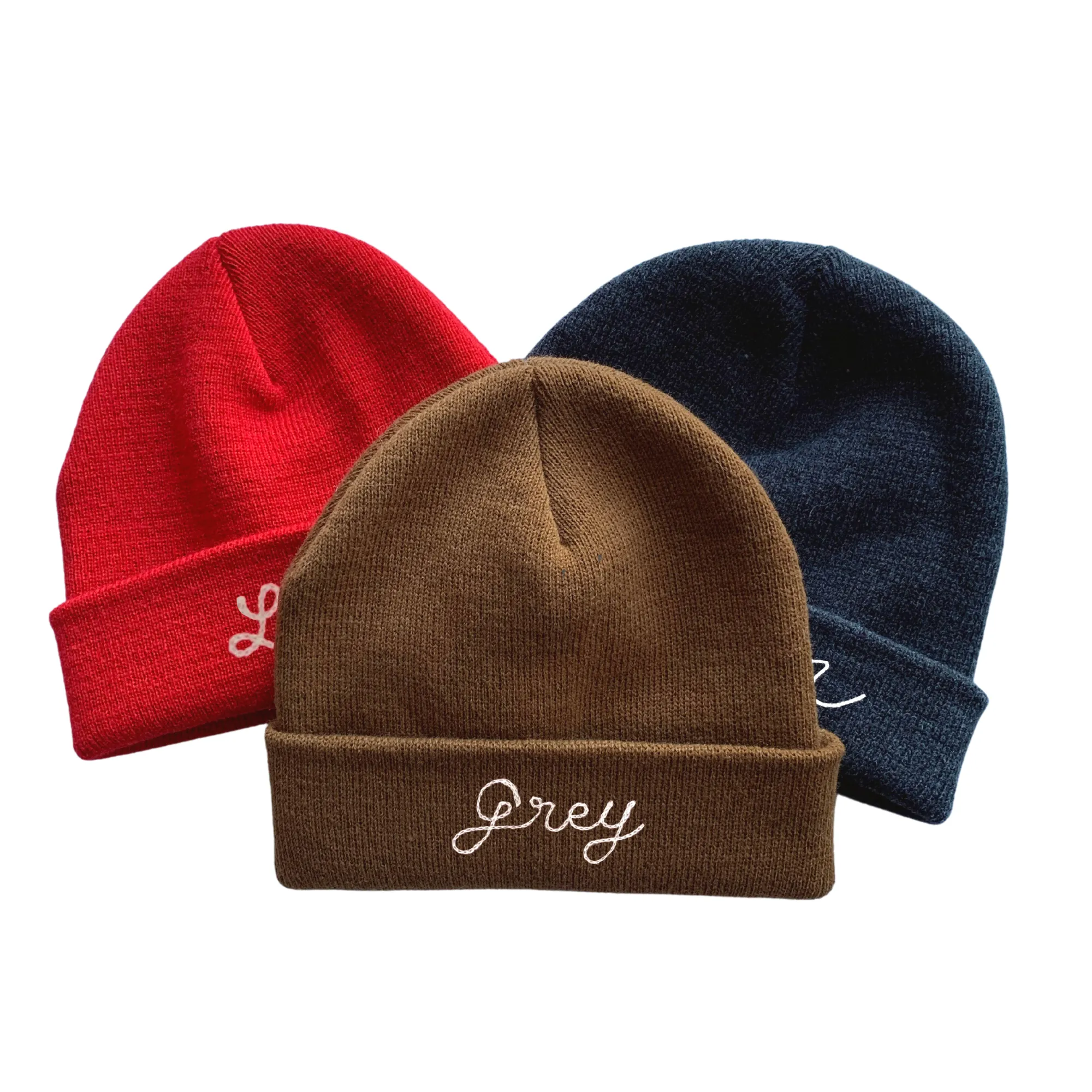 The Baby Chainstitch Beanie - White