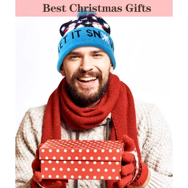 Ugly Christmas Hats Unisex Party Hats Crochet Knitted Cap Beanie for New Year