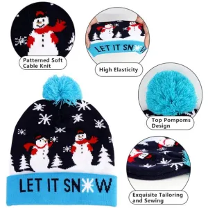 Ugly Christmas Hats Unisex Party Hats Crochet Knitted Cap Beanie for New Year