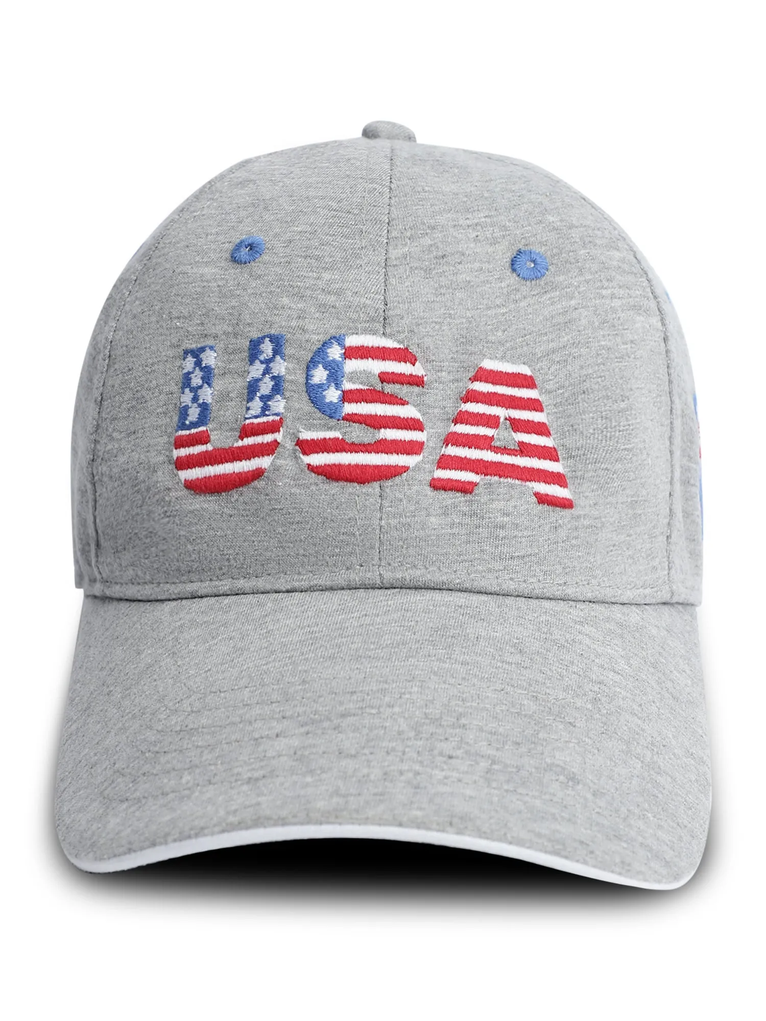 Unisex Grey Melange Fashion Single Side Cap