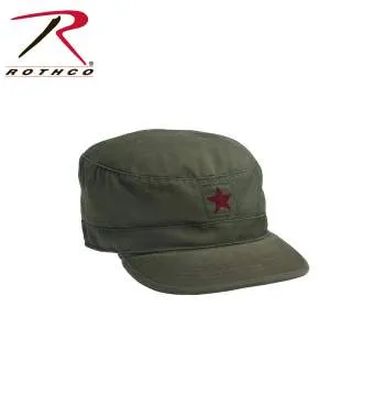 Vintage Style Fatigue Cap w/ Red Star