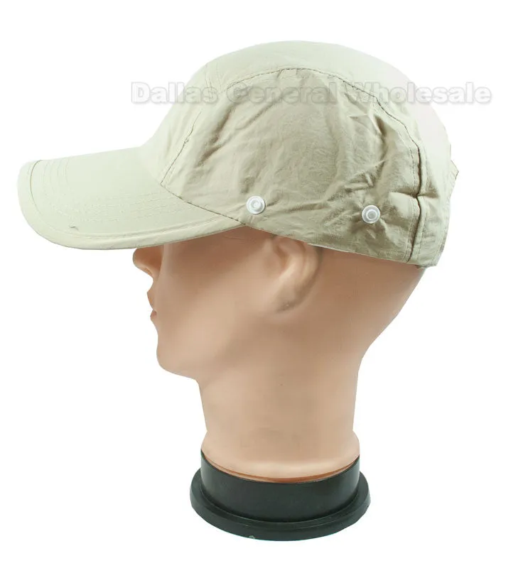 Visor Caps w/ Removable Neck Cover Wholesale