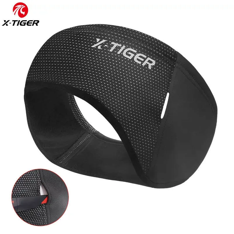 X-TIGER Outdoor Cycling Headband Windproof Cycling Headwear Cap Winter Warm Fleece Bicycle Equipment Ear Warmer Sports Sweatband